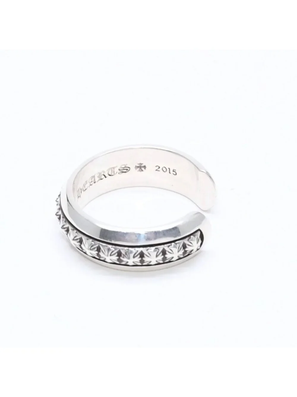 Chrome Hearts CH Plus Pyramid Open Band CH Ring